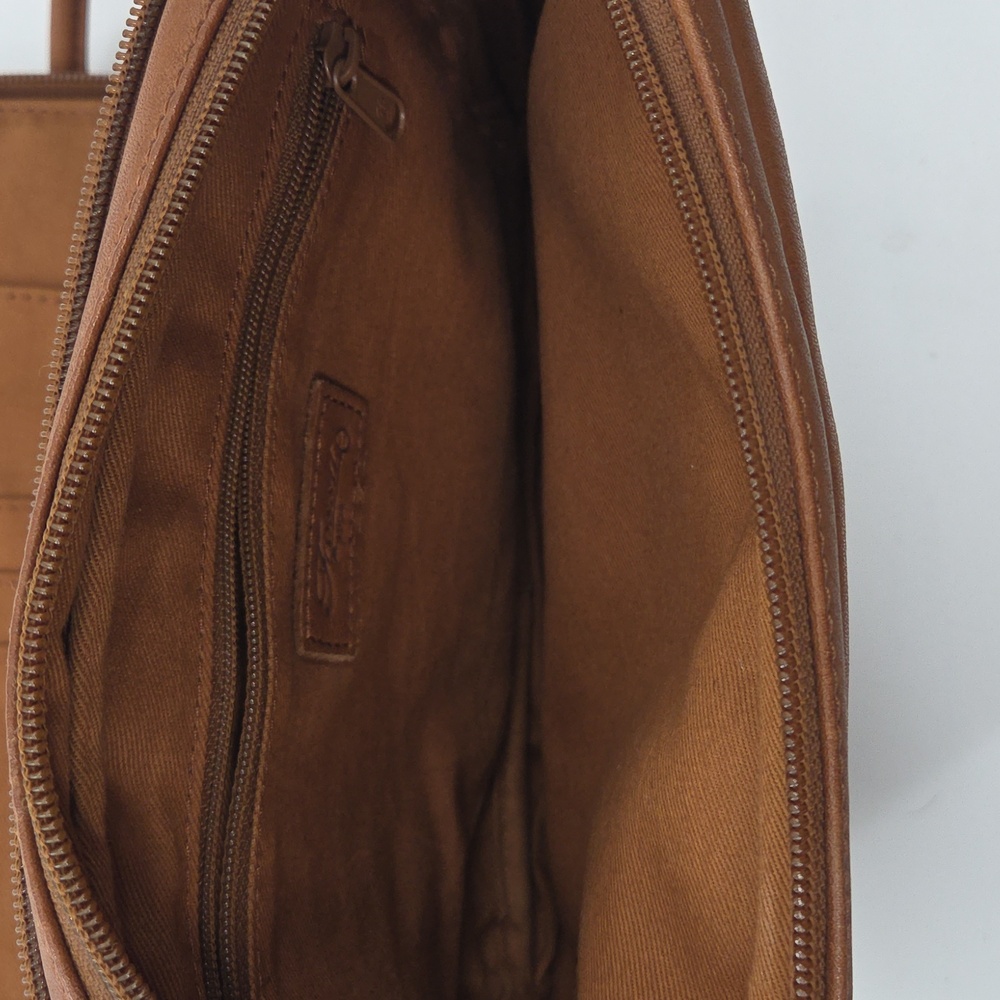 2 Fossil Brown Leather Crossbody Bags and 1 Wallet Set - Picture 9 of 16